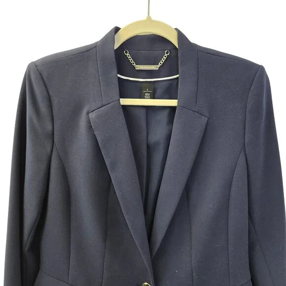 White House Black Market One Button Blazer Jacket Size 6 - Picture 4 of 6